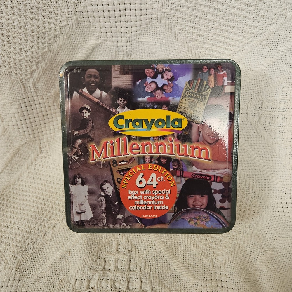 Crayola Millennium Collectors Tin 1999 Special Edition New Sealed 64ct